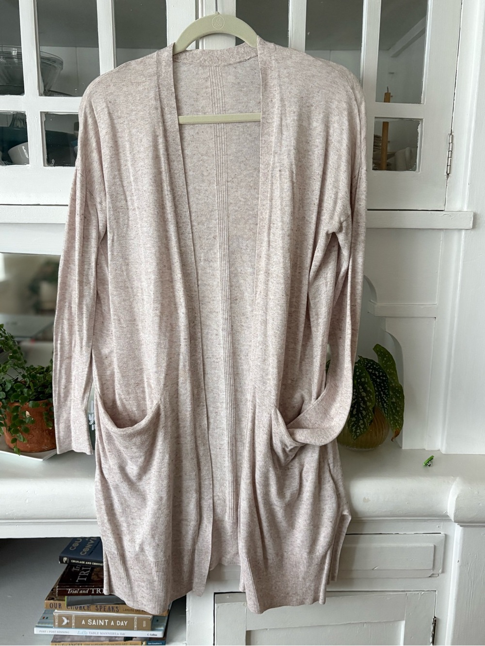 Old Navy Oatmeal Open-Front Women's Cardigan Sweater